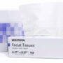 McKesson White Facial Tissue – Embossed, Eco-Friendly, Soft & Strong – Flat Box