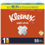 Kleenex Anti-Viral Facial Tissues – 3-Ply Protection, Kills 99.9% of Cold & Flu Viruses